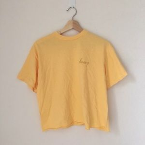 Yellow  honey T-shirt from Brandy Melville
